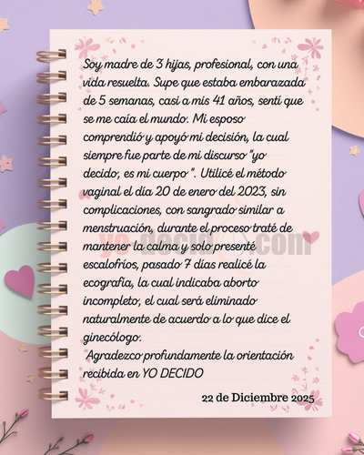 Testimonio 3: experiencia real de embarazo acompañada por Mujer Decide